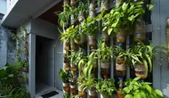 8 Cara Membuat Taman Vertikal dari Botol Bekas, Cocok Buat di Teras atau Halaman Belakang