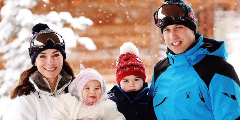 20160308-Keseruan Keluarga Pangeran William dan Kate Middleton Main Ski-Prancis