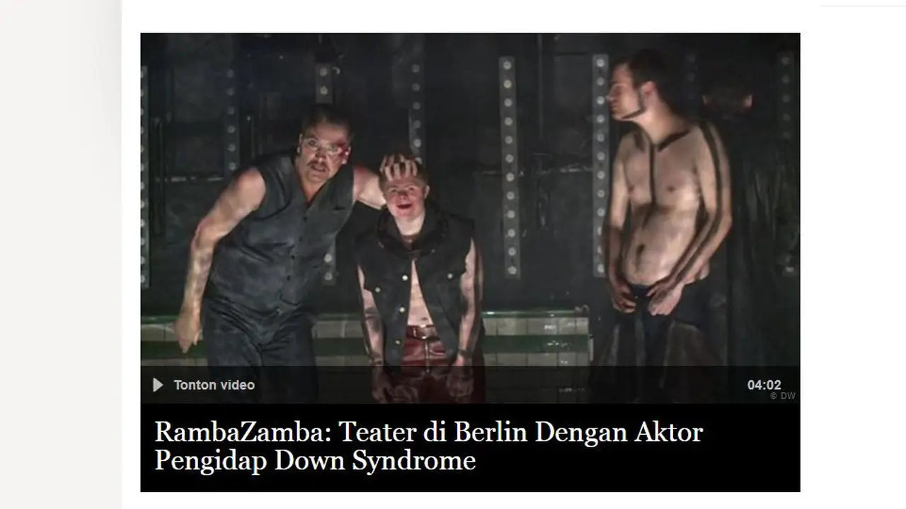 Rambazamba berhasil mempersatukan aktor dengan disabilitas dan aktor normal.