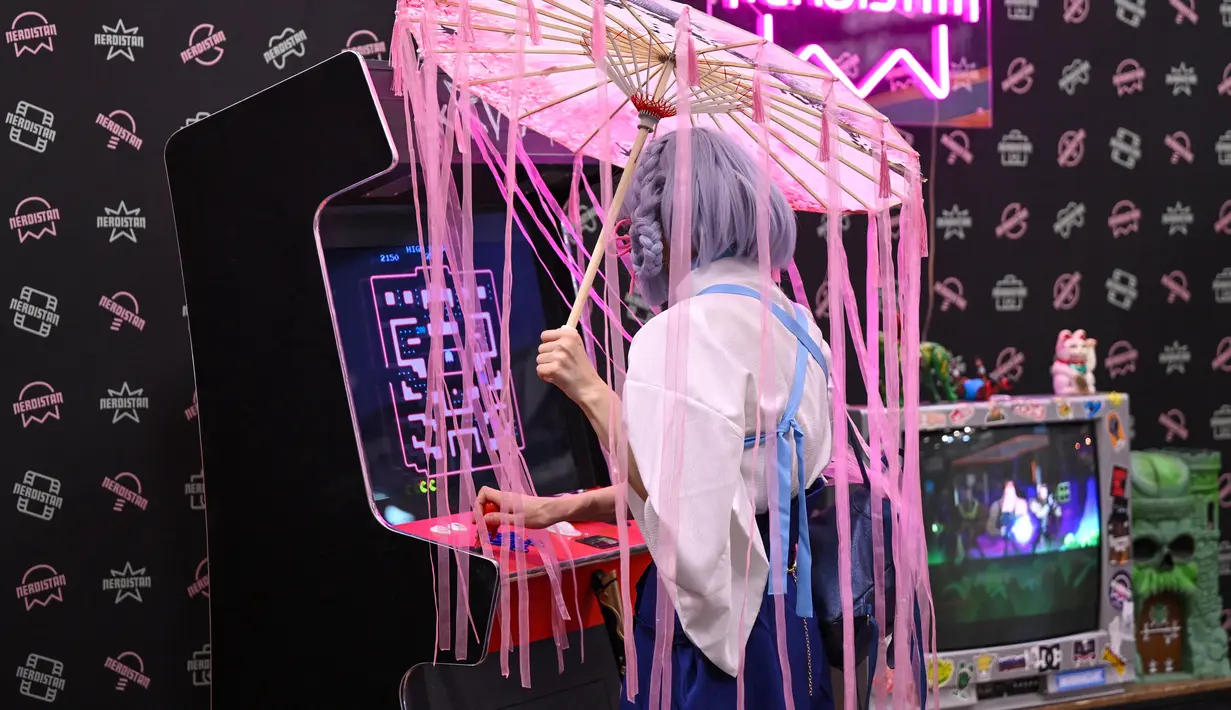 <p>Pameran ini memamerkan banyak sekali game dan peluncuran sejumlah video game terbaru. (AFP/Ina Fassbeder)</p>