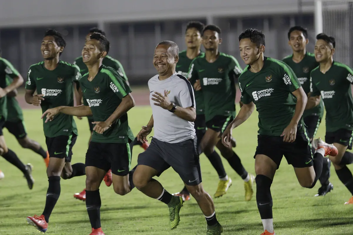 Latihan Timnas Indonesia U-22