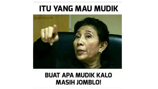 Meme mudik lebaran (Sumber: 1cak)