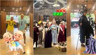 Viral video bukber pakai dresscode tema kartun, potretnya totalitas banget. (sumber: TikTok/@kamaratihorganizer)