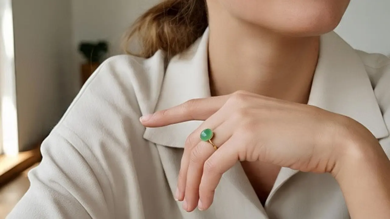 Cincin Batu Giok Kekinian untuk Wanita Tampil Elegan (Sumber Gambar: Meta AI)