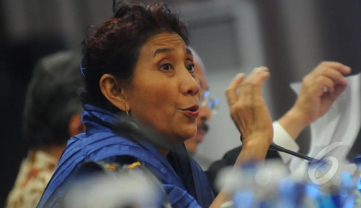 Menteri Kelautan dan Perikanan Susi Pudjiastuti (Liputan6.com/Herman Zakharia)