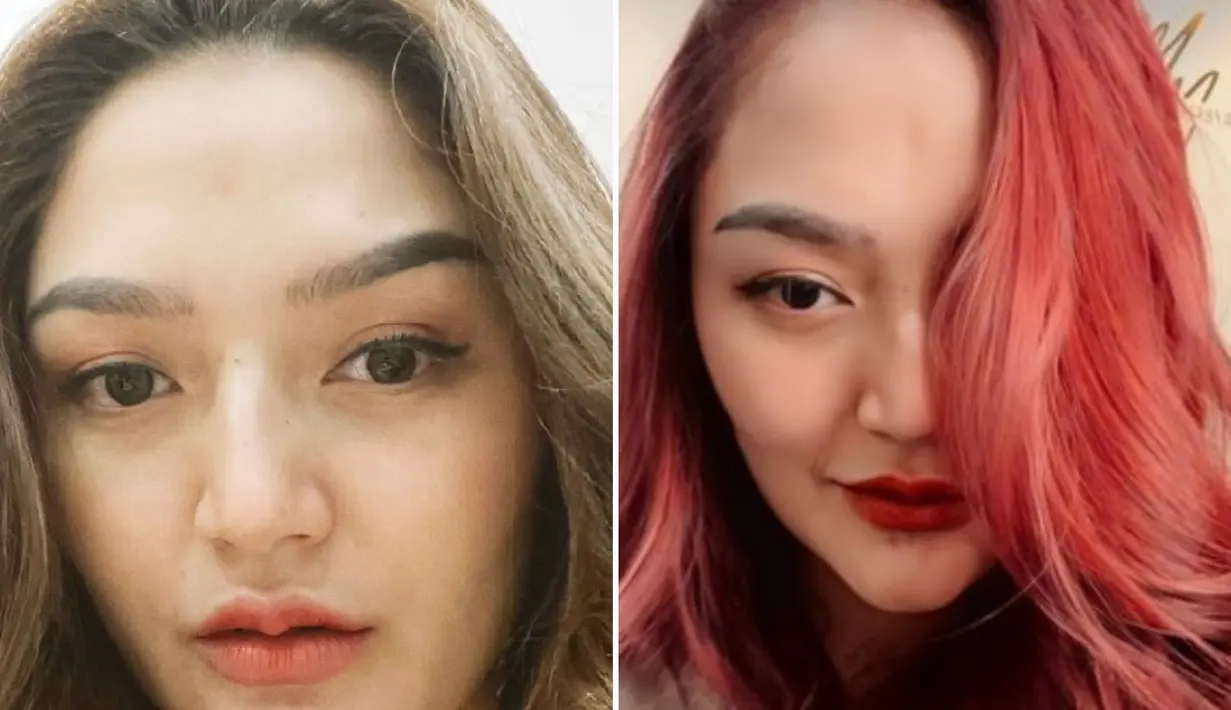 <p>Siti Badriah kini berani tampil beda dengan rambut merah. (Foto: Instagram/ sitibadriahh)</p>