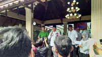 Calon Gubernur Sumatera Utara Edy Rahmayadi berpidato di hadapan pendukungnya (Liputan6.com/Reza Efendi)