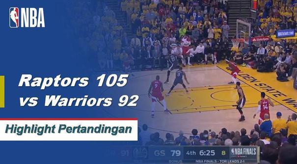 Kawhi Leonard mencetak 36 poin dalam kemenangan Raptors atas Warriors dengan skor akhir 105-92, Raptors memimpin 3-1 di NBA Finals 2019.