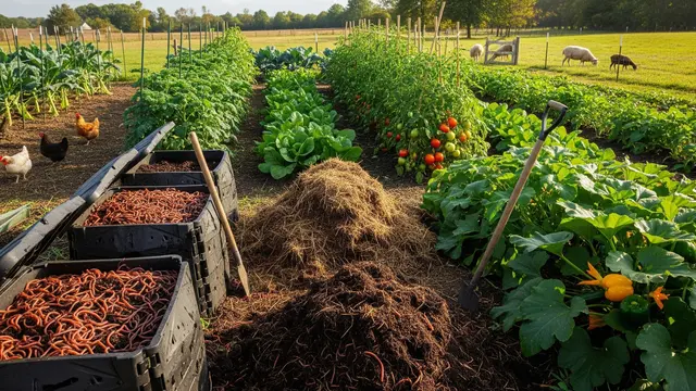 Cara Membuat Kebun Sayur yang Mendapat Pupuk Gratis dari Ternak/Gemini AI