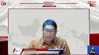 Kepala Eksekutif Pengawas Pasar Modal, Keuangan Derivatif dan Bursa Karbon OJK, Inarno Djajadi dalam konferensi pers RDK OJK, Senin (30/10/2023). (Tangkapan layar/Elga N)