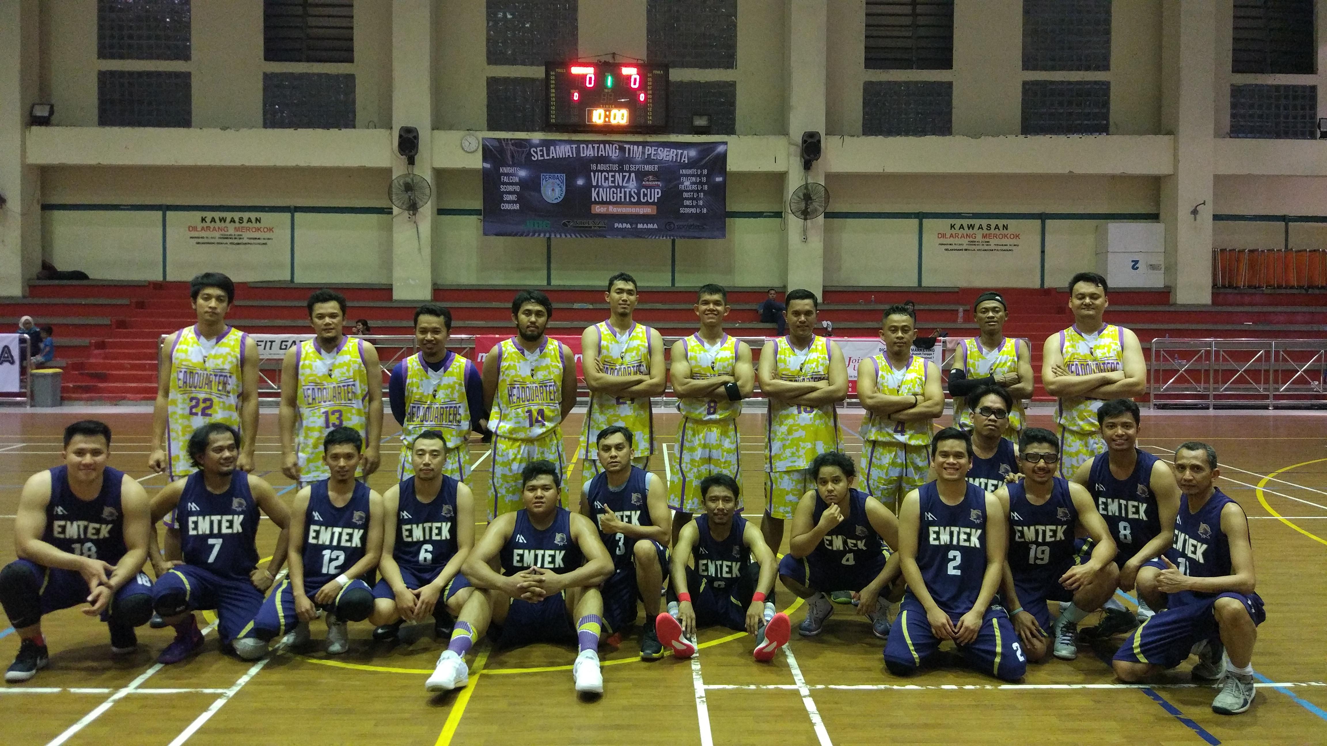 Tim basket Emtek. (Liputan6.com/Thomas)