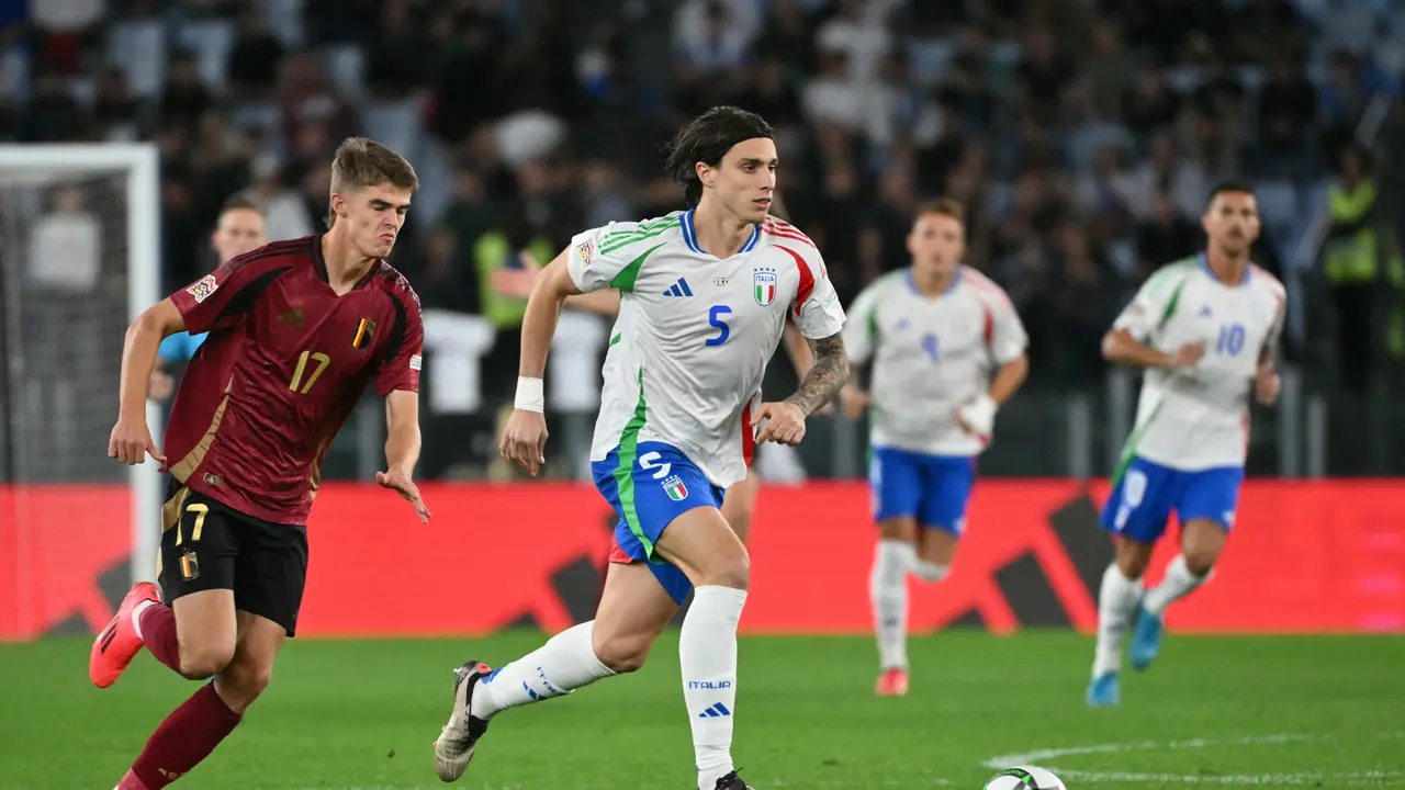 Italia vs Belgia, Riccardo Calafiori, UEFA Nations League