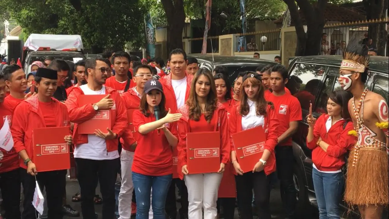 Partai Solidaritas Indonesia (PSI) mendaftar Pemilu 2019 ke KPU RI
