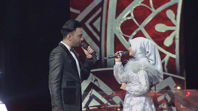 Romantisnya Duet Zahra (Riau) dan Reza Bawakan Lagu 'Bukan Cinta Biasa' di LIDA 2020. (Indosiar)
