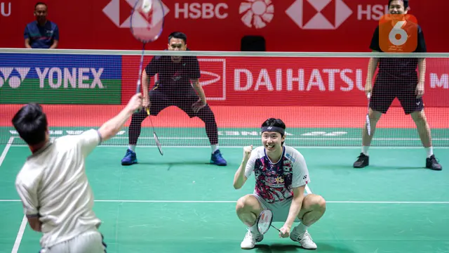 Foto: Momen Haru hingga Lucu Tersaji dalam Acara Pensiun Mohammad Ahsan/Hendra Setiawan, Terima Kasih The Daddies!
