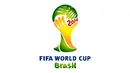 Logo Piala Dunia 2014 di Brasil. Sebuah Piala Dunia dengan tulisan 2014. Kuning, hijau dan biru adalah ciri dari bendera Brasil (Istimewa)