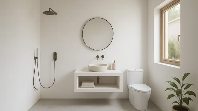 8 Inspirasi Kamar Mandi Tanpa Keramik yang Estetik di 2025, Bikin Hunian Makin Unik dan Berkarakter