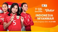 Live Streaming AFC U-20 Women’s 2026 Indonesia vs Myanmar: Tonton Live Eksklusif di Vidio