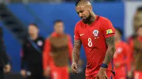 Vidal tak mau salahkan kegagalan Chile juara Piala Konfederasi 2017 kepada satu pemain (Kirill KUDRYAVTSEV / AFP)