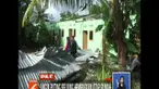 Tidak hanya rumah, angin juga menumbangkan sejumlah pohon dan tiang listrik.