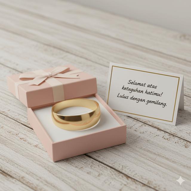 Gelang Emas untuk Hadiah Kelulusan yang Elegan. Gemini