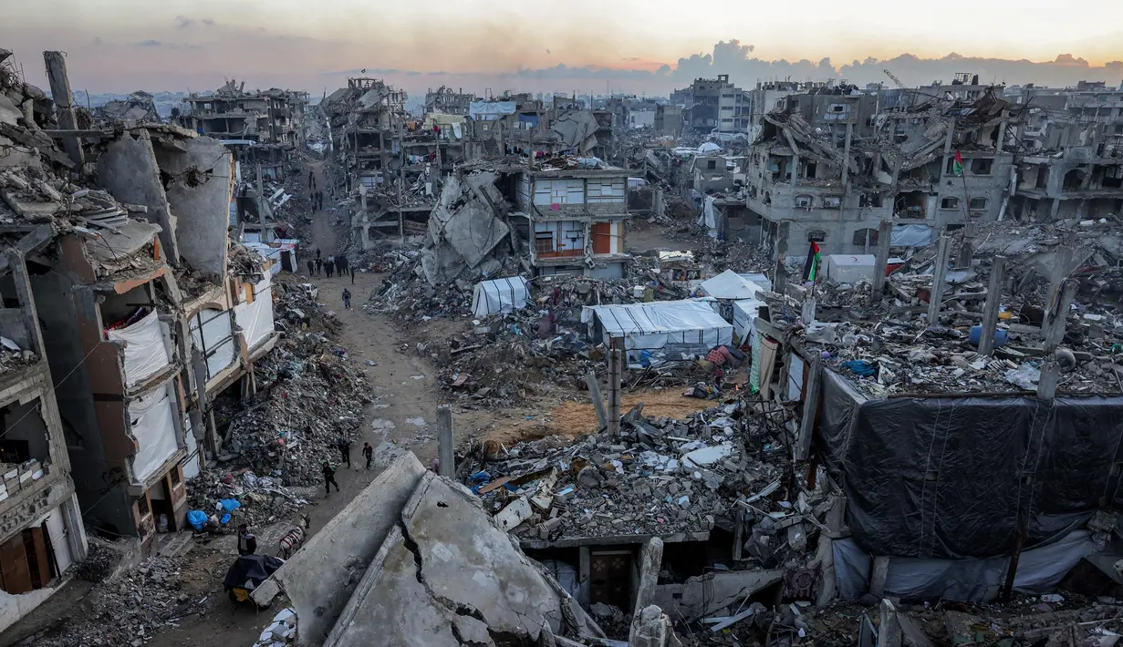 Kesepakatan gencatan senjata tersebut menghentikan perang yang berlangsung pada tanggal 7 Oktober 2023. (Bashar TALEB/AFP)