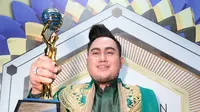 Nassar meraih kemenangan di Indonesian Dangdut Awards 2017. (Deki Prayoga/Bintang.com)