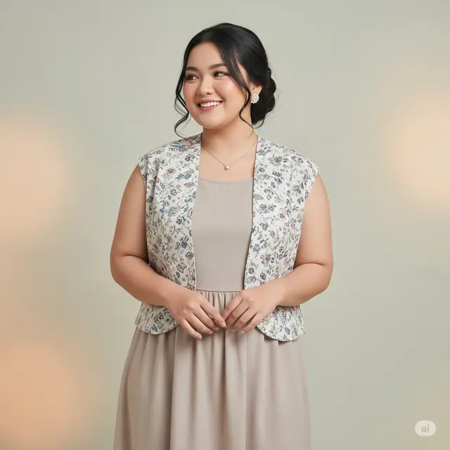 Gaun dengan Bolero atau Outer