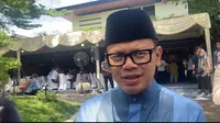Wamendagri Bima Arya halal bihalal Lebaran 2025 di rumah Ketua MPR Ahmad Muzani. (Merdeka.com/ Nur Habibie)