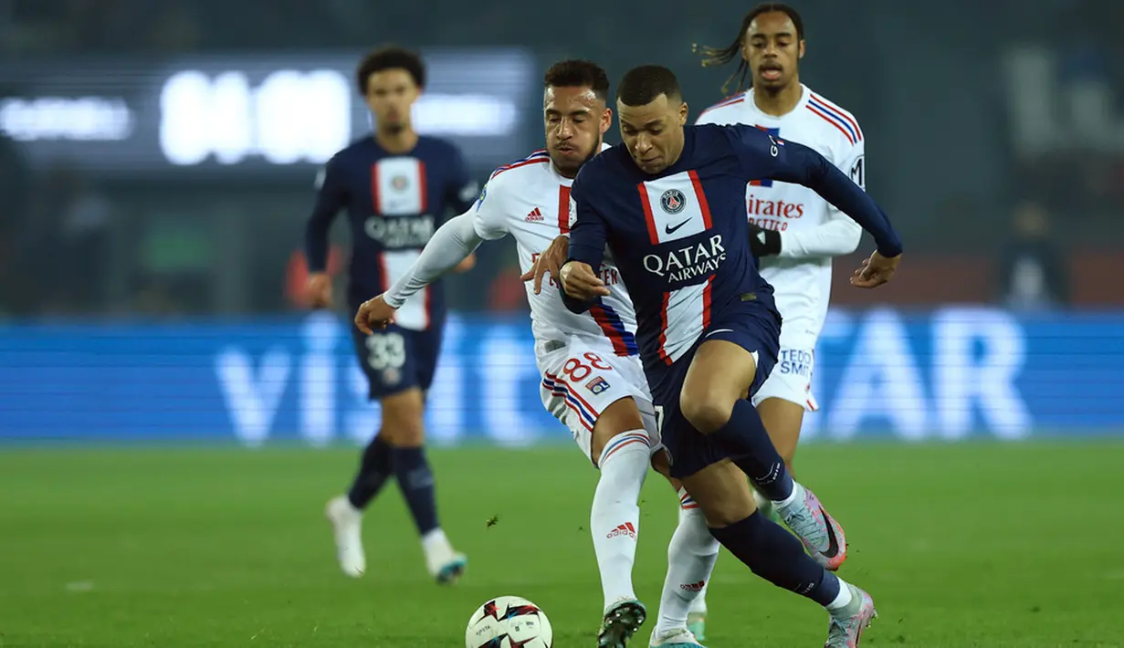 Dengan hasil ini, PSG tetap di peringkat pertama dengan 66 poin, namun jarak mereka dengan Lens dan Marseille yang ada di urutan dua dan tiga hanya enam poin saja. (AP Photo/Aurelien Morissard)