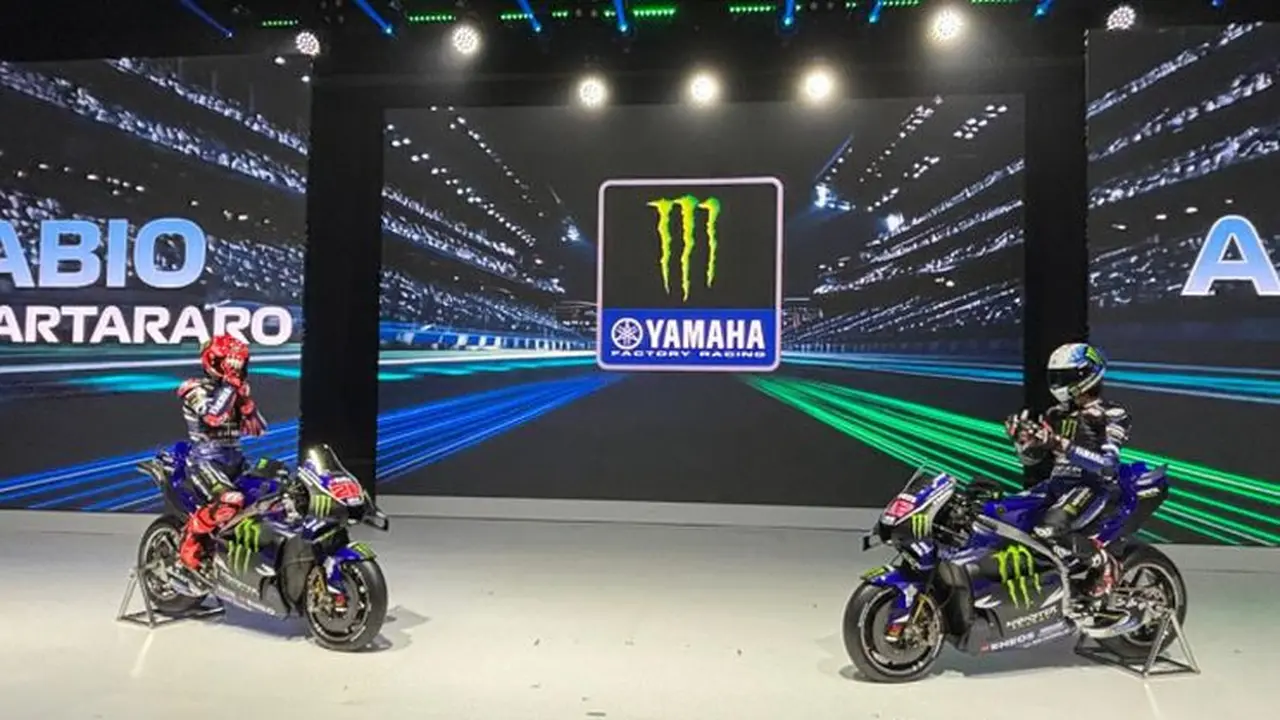Tim MotoGP Yamaha Perkenalkan YZR-M1 Mesin V4 Baru Langsung dari Jakarta (Arief A/Liputan6.com)