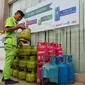 PT Pertamina Sumbagsel sudah menyiapkan pasokan tambahan tabung gas Elpiji 3 Kg untuk disebar di Sumbagsel (Liputan6.com / Nefri Inge)
