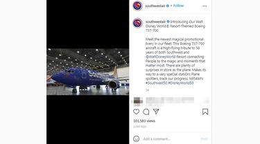 Maskapai Penerbangan Hadirkan Pesawat Bertema Disney