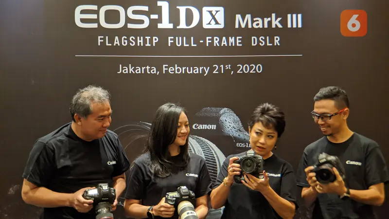 Peluncuran EOS-1D X Mark III di Jakarta, Jumat (21/2/2020).