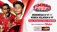 Link Siaran Langsung Indonesia U-17 Vs Korea Selatan U-17 di Vidio Malam Ini. (Sumber: dok. vidio.com)