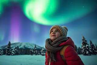 arti aurora ©Ilustrasi dibuat AI