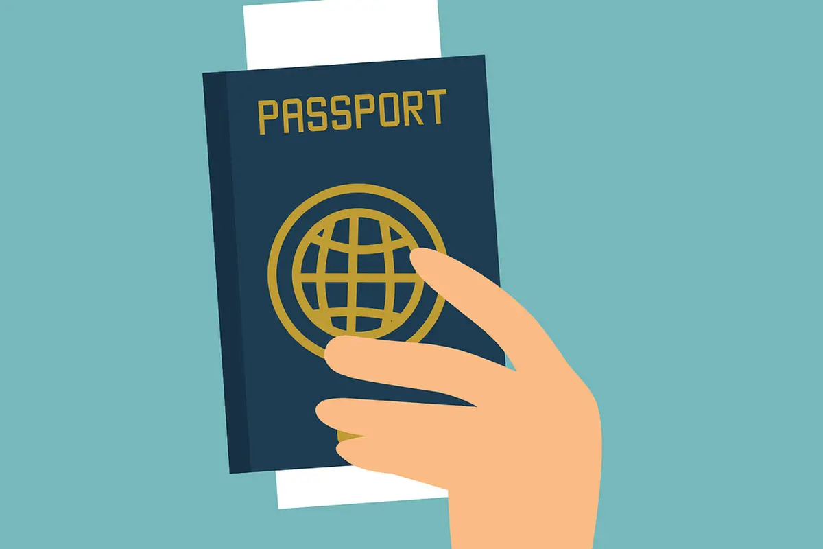 Ilustrasi paspor, passport, visa