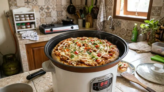 Resep Pizza Magic Com Anti Gagal