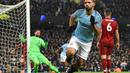 5. Sergio Aguero (Manchester City) – 10 gol dan 5 assist (AFP/Paul Ellis)