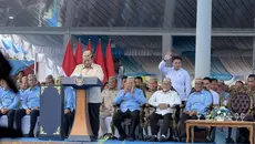 Seskab Teddy Disambut Meriah Warga, Prabowo: Baru Letkol, yang Presiden Aku