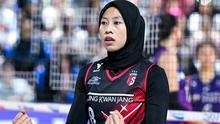 Megawai Hangestri&nbsp;menolak permintaan Red Sparks untuk memperpanjang kontraknya. Karena, Megawati ingin menjaga ibunya yang sedang tidak sehat. (foto: instagram @red__sparks)