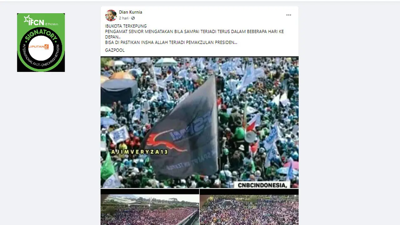 Penelusuran Klaim Foto Ibu Kota Terkepung