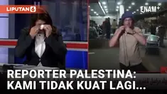 Presenter TV Palestina Menangis Pilu Simak Laporan Reporter di Gaza