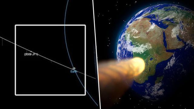 Asteroid JF1 yang akan terbang dekat Bumi. (NASA/Pixabay)