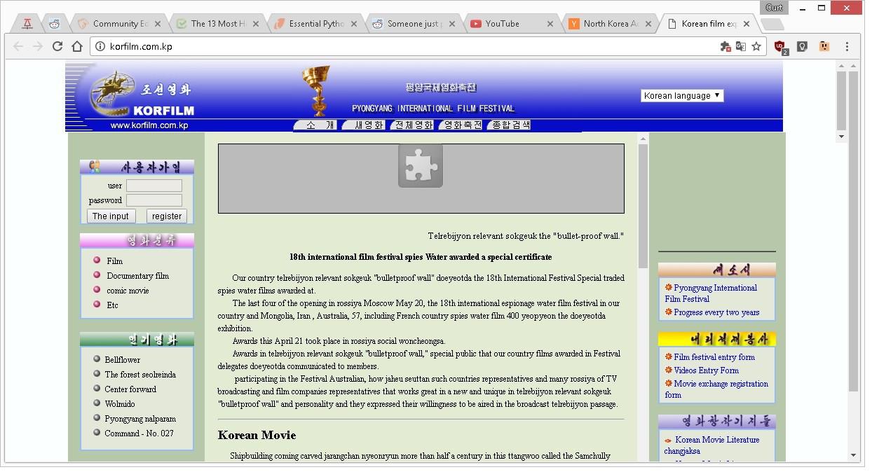Pemerintah Korea Utara sangat membatasi  internet bagi warganya, tercatat di sana hanya ada 28 website yang bisa diakses. (Sumber: IB Times/ Imgur)
