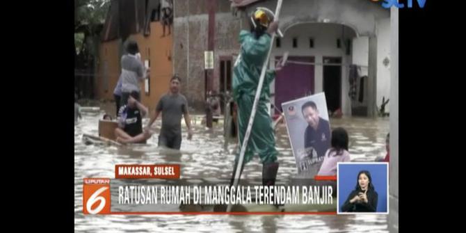 Banjir di Makassar Rendam Permukiman Warga hingga Rawa Setinggi 1,5 Meter