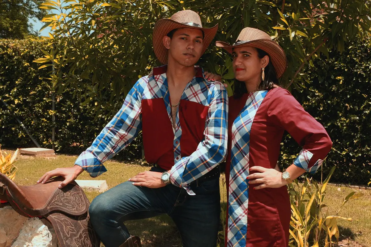 Ilustrasi Cowboy Outfit Look