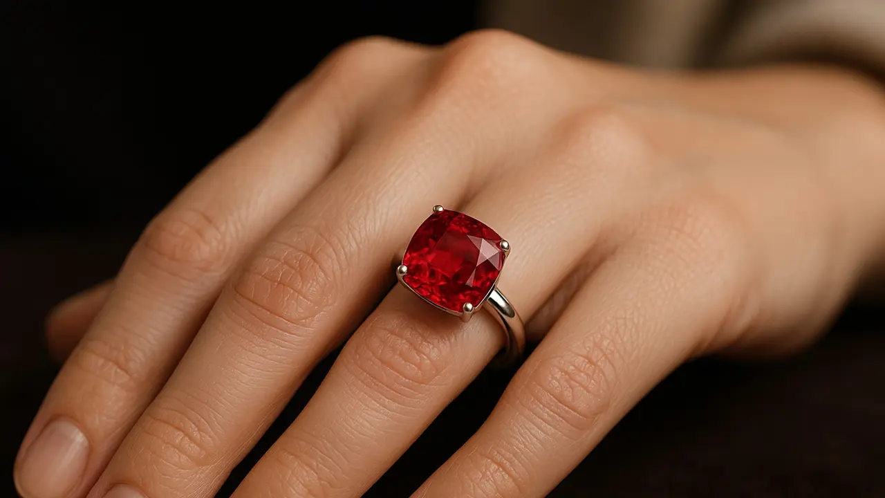 Model Cincin Merah Delima yang Cantik dan Kekinian