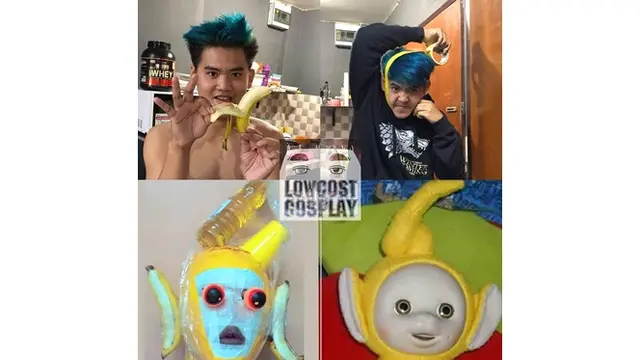 7 Potret Cosplay Low Budget Pakai Pisang Ini Kocak, Kreatif Banget