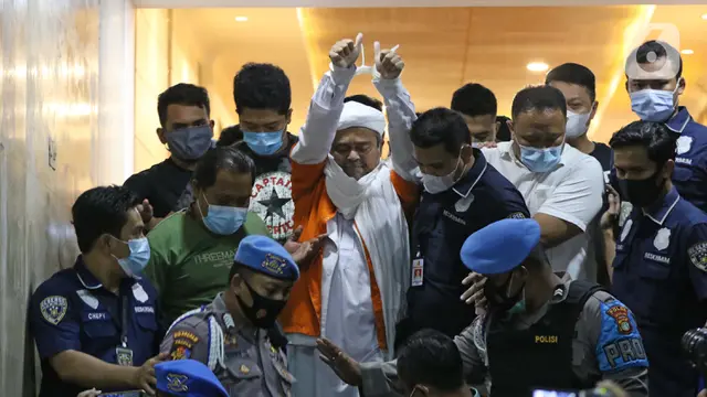 Polda Metro Jaya Tahan Rizieq Shihab